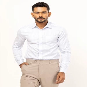 White Check Executive Formal Cotton Shirt